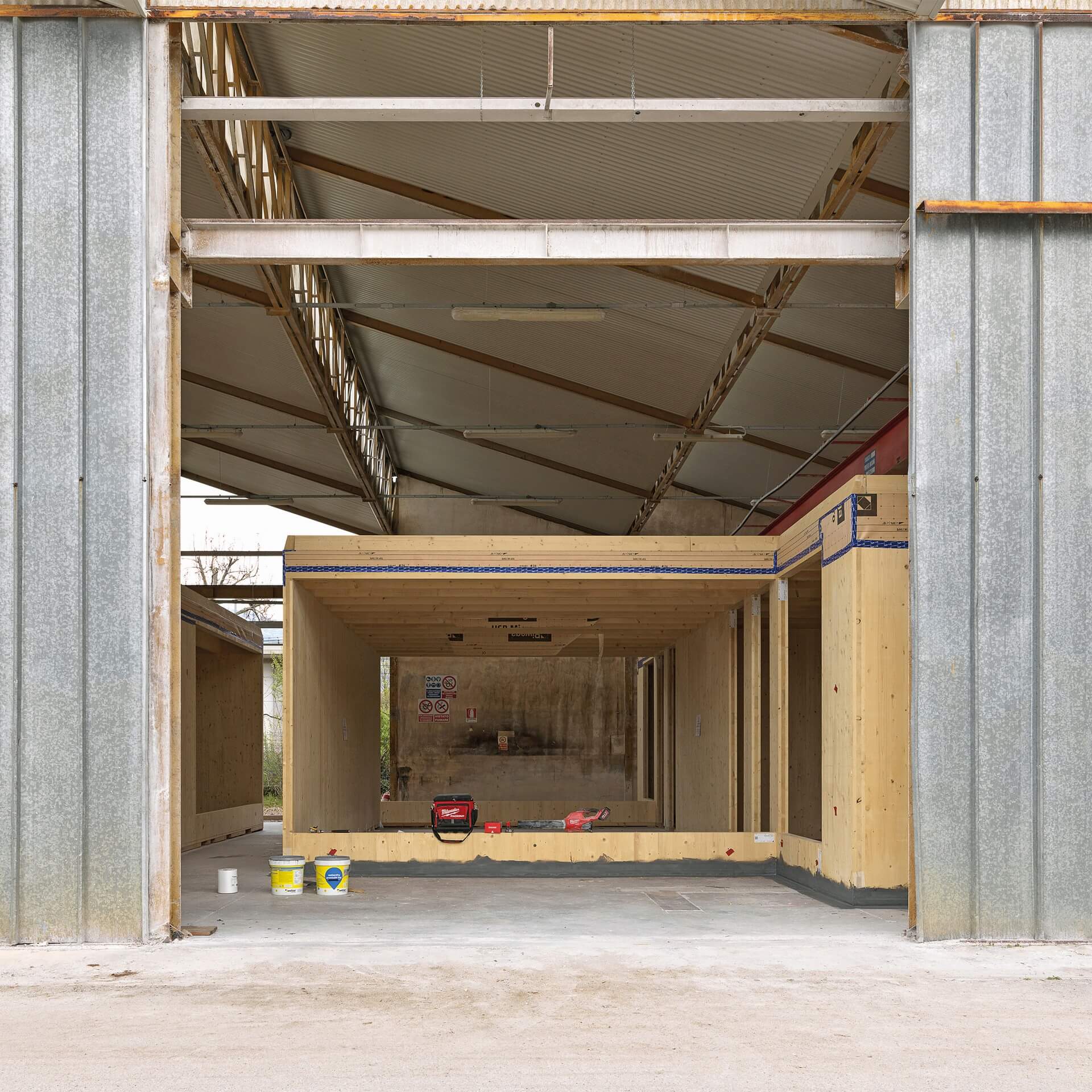 CORDE_MARMERIA - ©Matteo Piazza_28 CORDE_MARMERIA_©Matteo Piazza_modulin XLAM_fase di cantiere