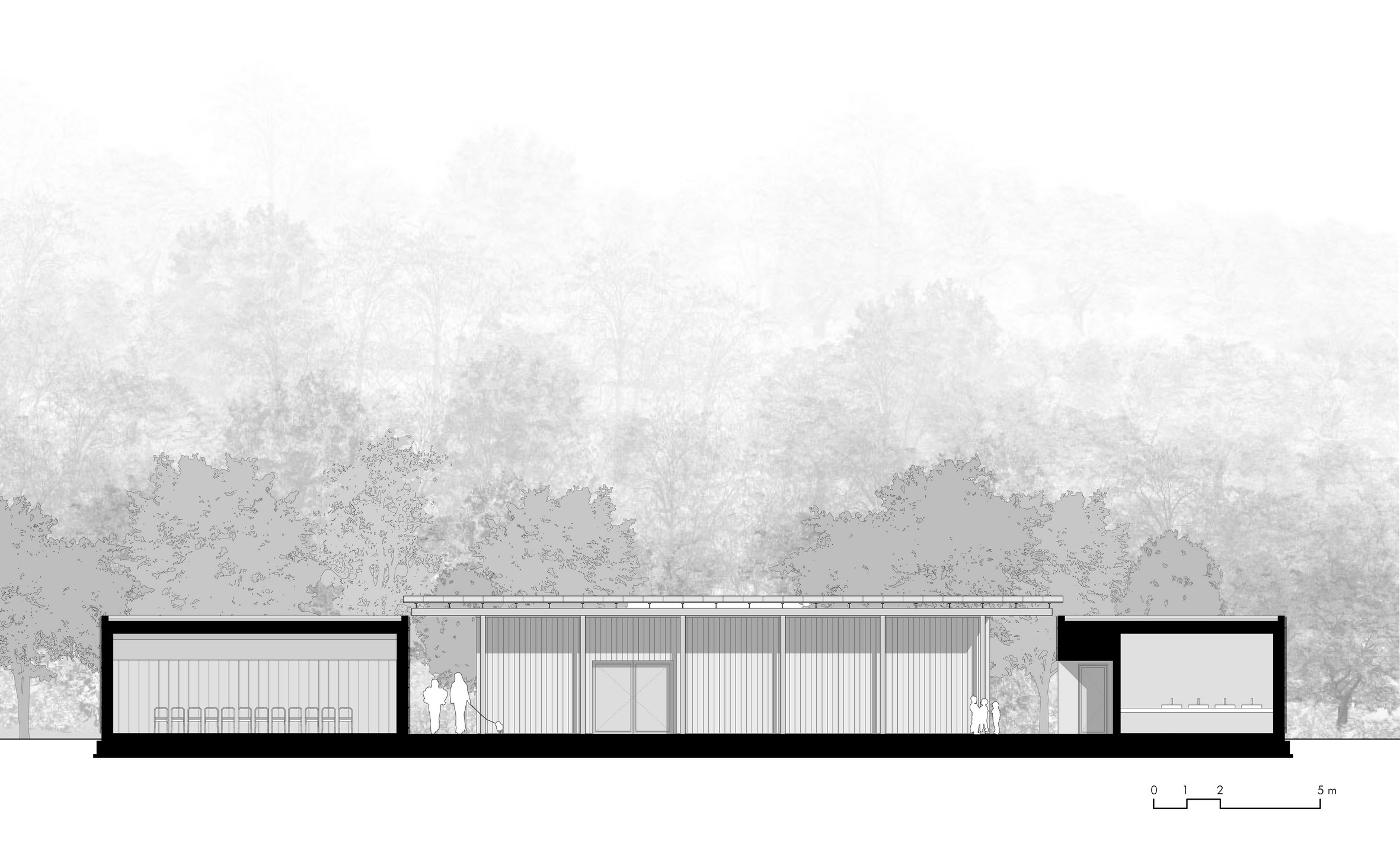 corde a.a._Ciampore_©archivio corde a.a._26 CORDE_CMPR_©corde architetti_sezione long edificio polifunzionale