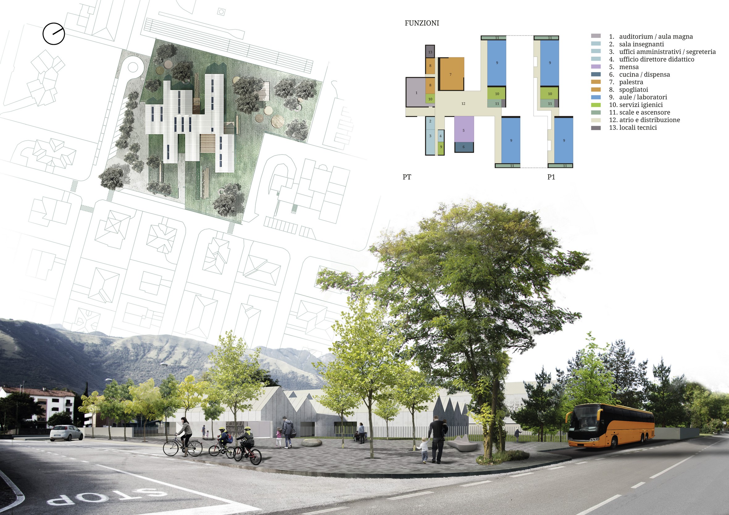 CORDE_MIUR_©archivio corde a.a_planimetria con schemi funzionali e render esterni