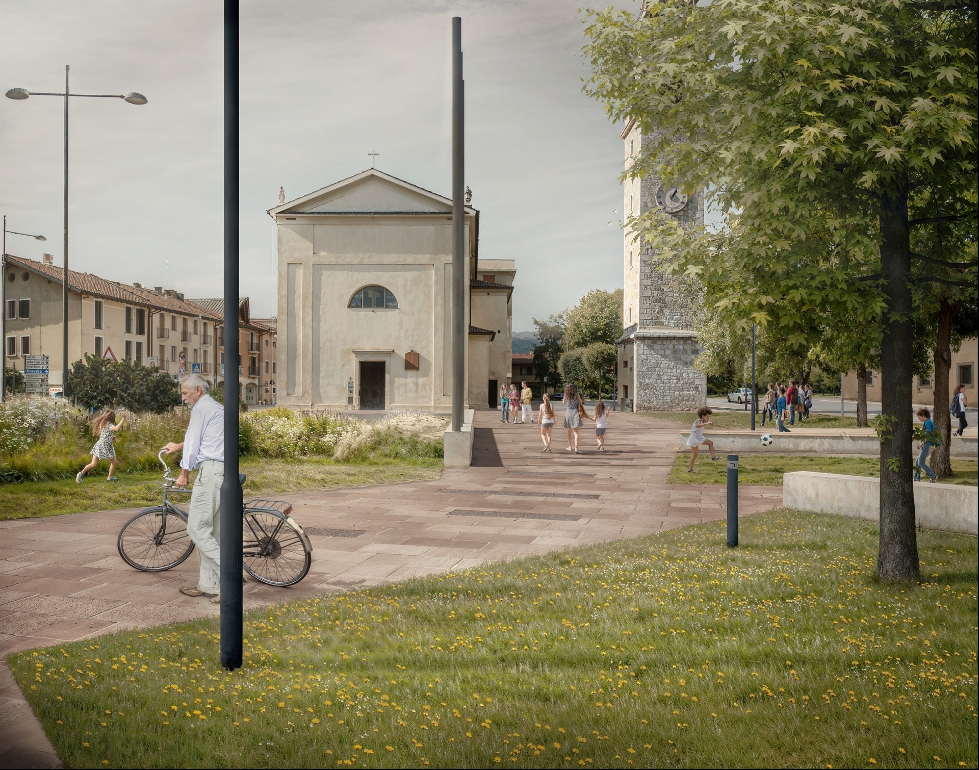 CORDE_PIAZZA PUBBLICA_©archivio corde a.a._visualizzazione 3D fronte chiesa
