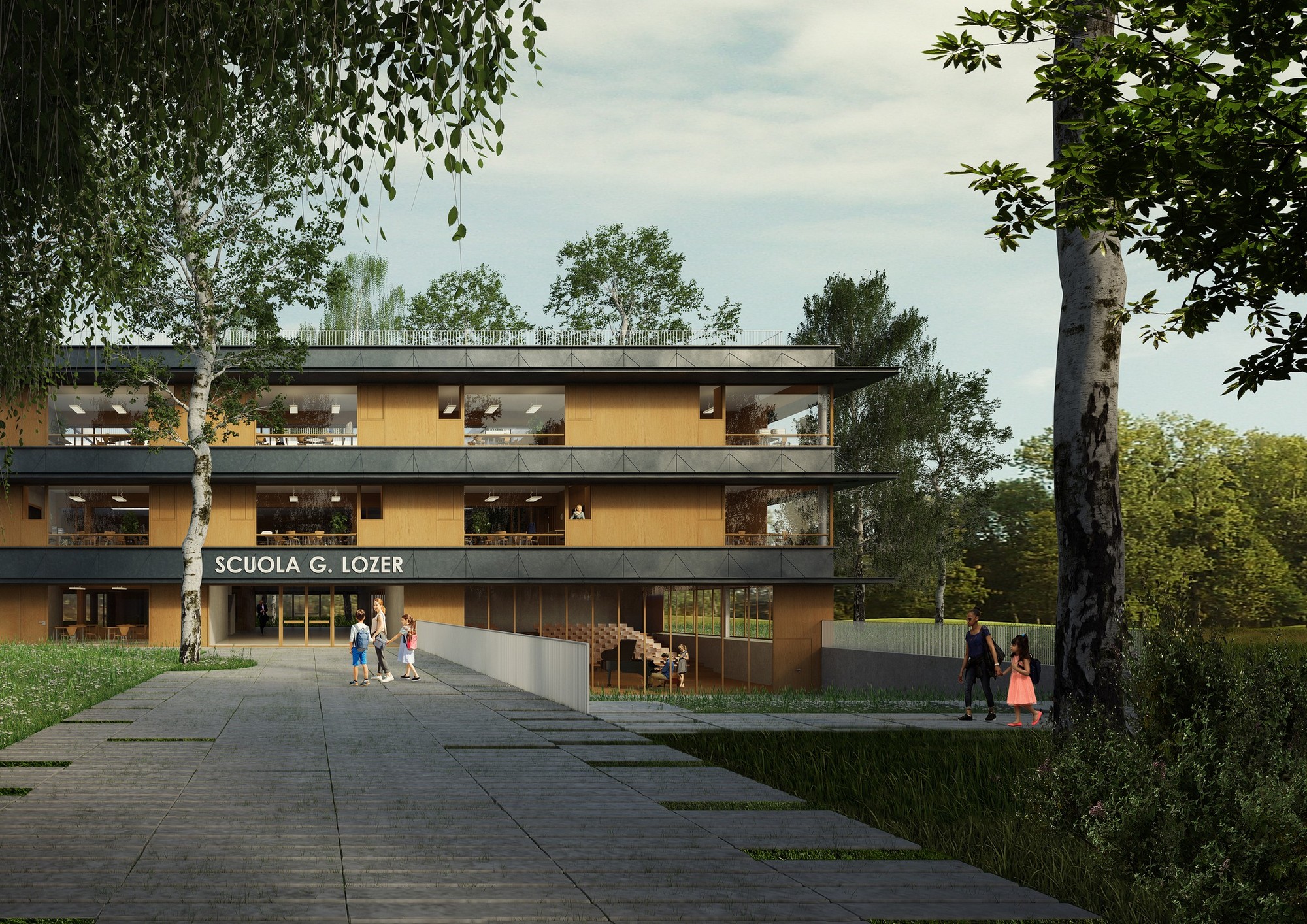 CORDE_SCUOLA LOZER_©archivio corde a.a_05 CORDE_SCUOLA LOZER_©archivio corde a.a_render esterni