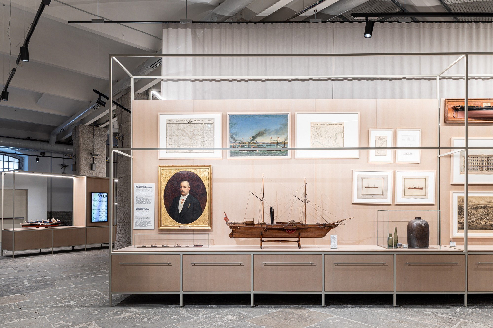 CORDE-A.A._LLOYD-MUSEO-DEL-MARE_©Elia-Falaschi_arredo 01_gli esordi della compagnia del Lloyd