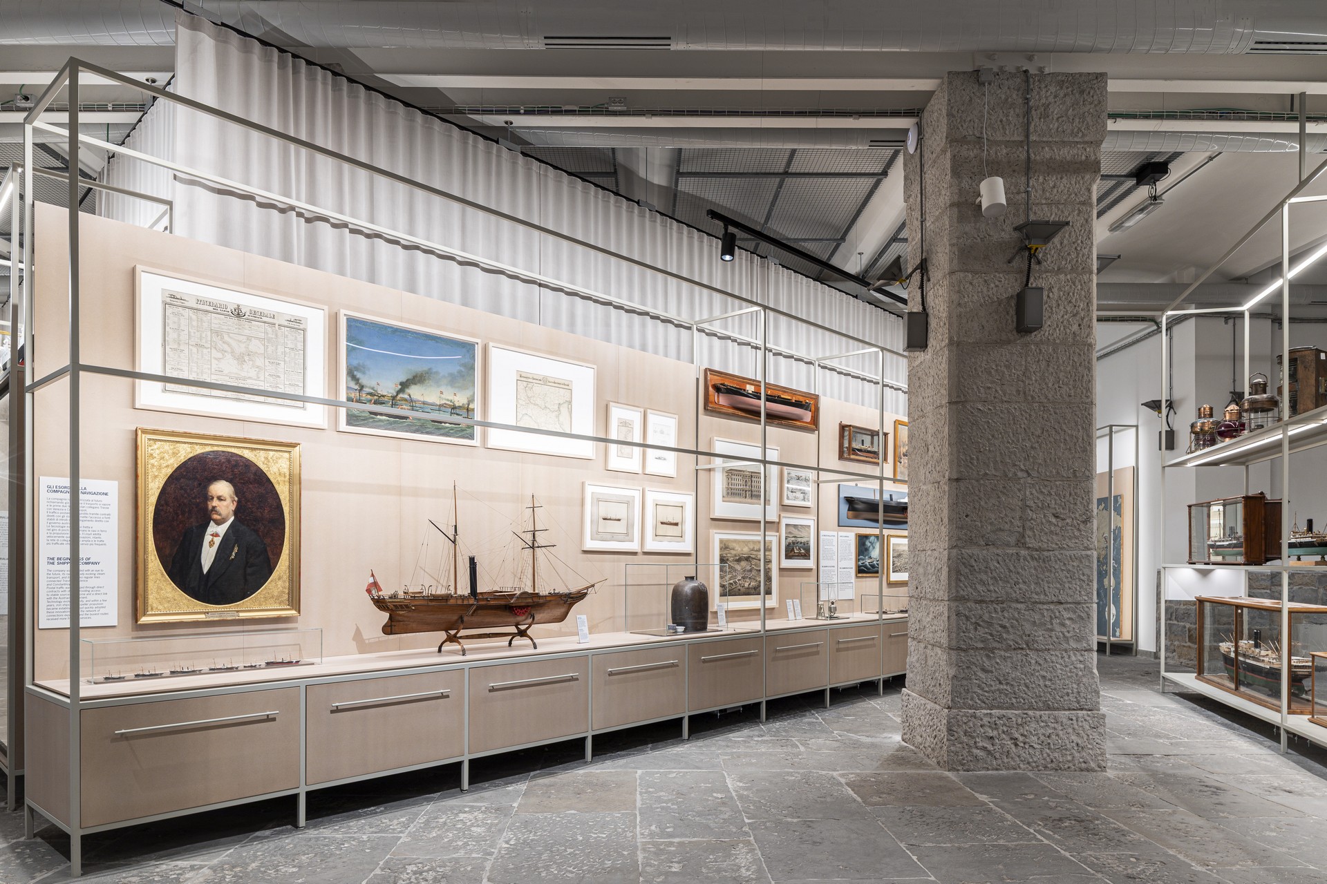CORDE A.A._LLOYD MUSEO DEL MARE_©Elia Falaschi_arredo 1 degli esordi della compagnia a vapore e prime navigazioni