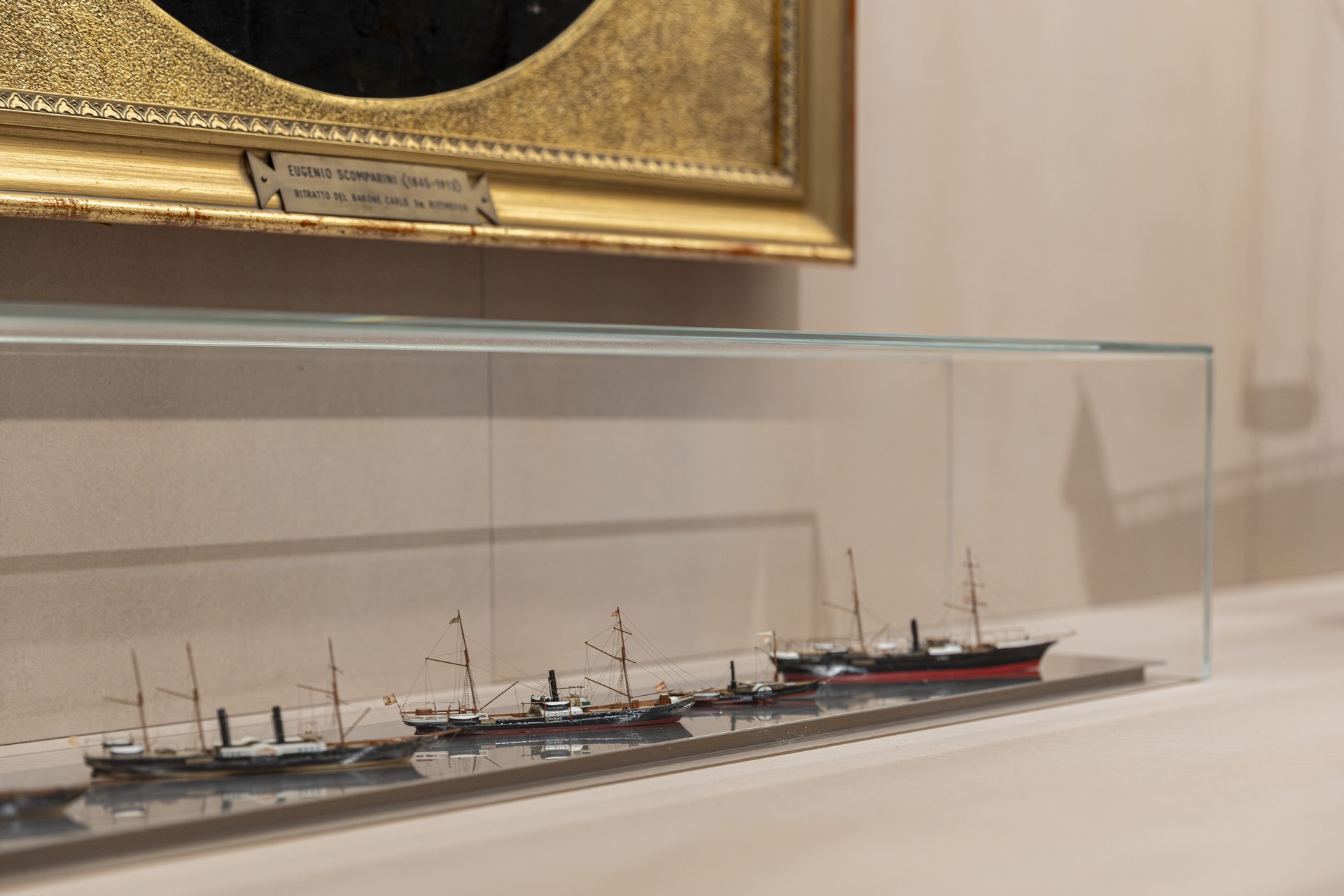 CORDE A.A._LLOYD MUSEO DEL MARE_©Elia Falaschi_dettaglio dei modelli navali in miniatura