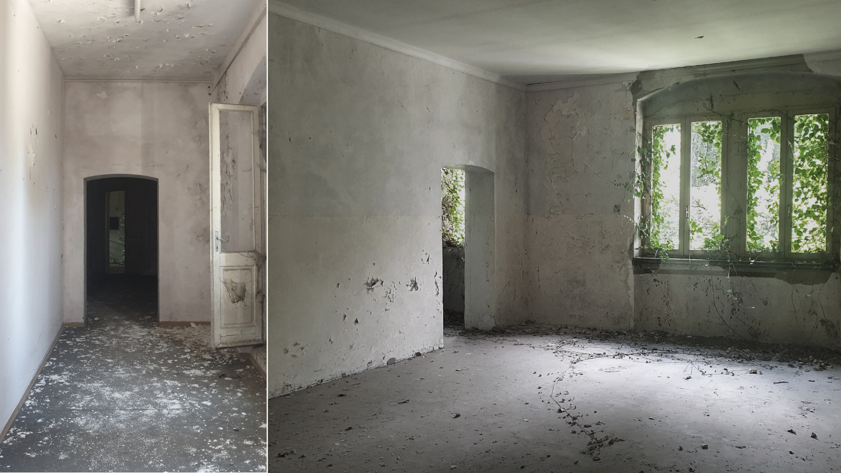 Stato di fatto interni edificio ex caserma 2 Novembre Tauriano, Splimbergo