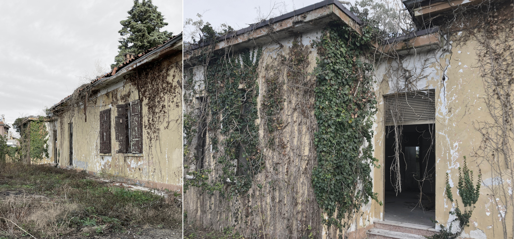 Stato di fatto esterni edificio ex palazzina circolo ufficiali