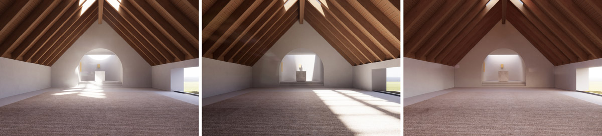 Render chiesa di Fontanellato interni