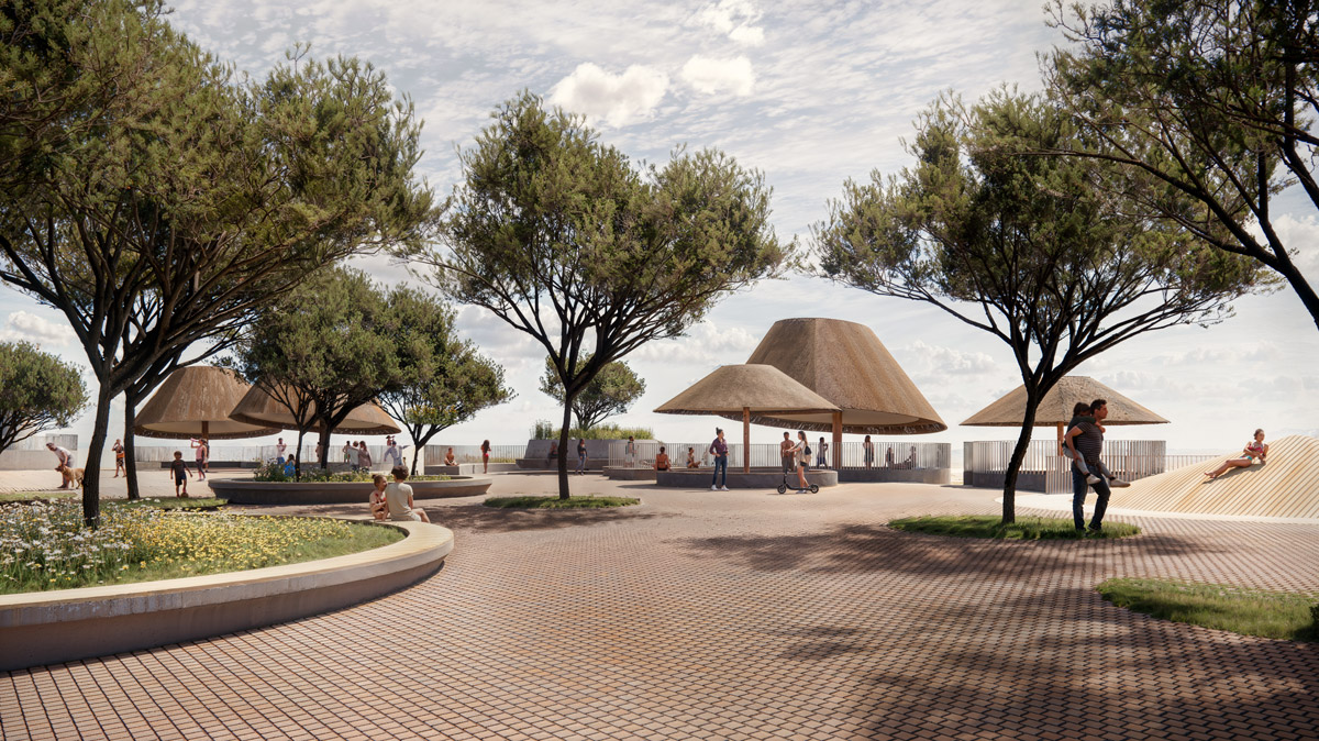 Render piazza Lignano mare