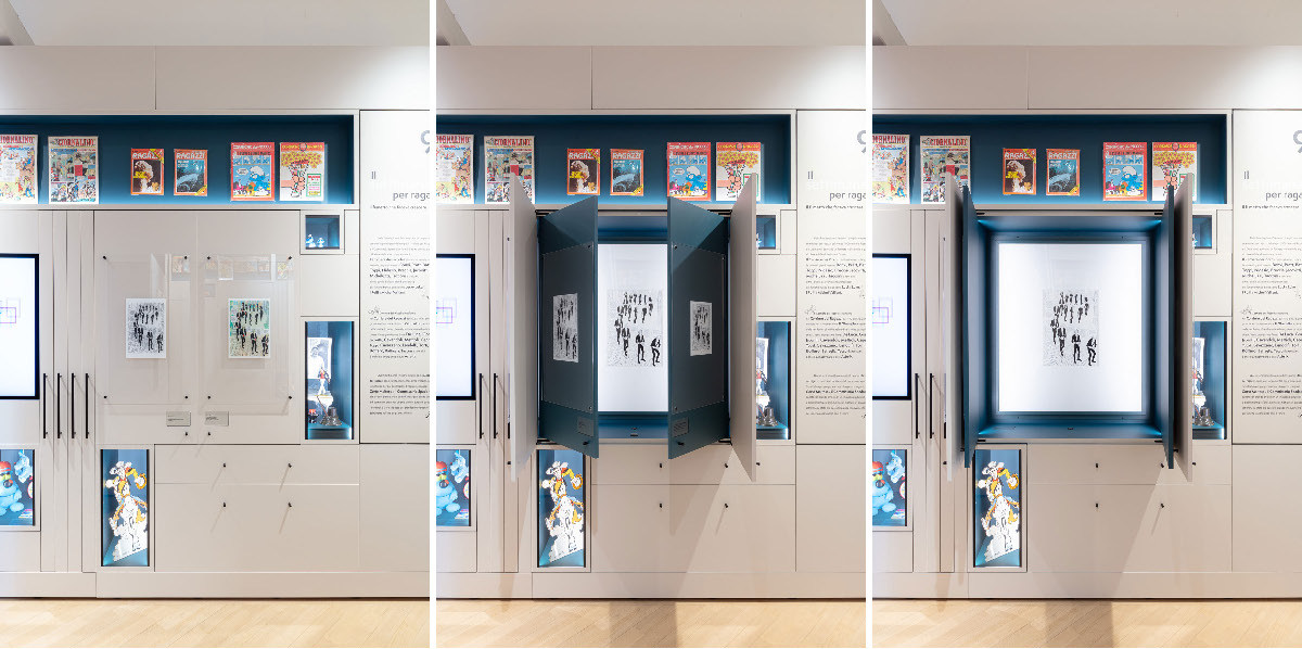 PAFF! museo del fumetto nicchie da sfogliare come un fumetto