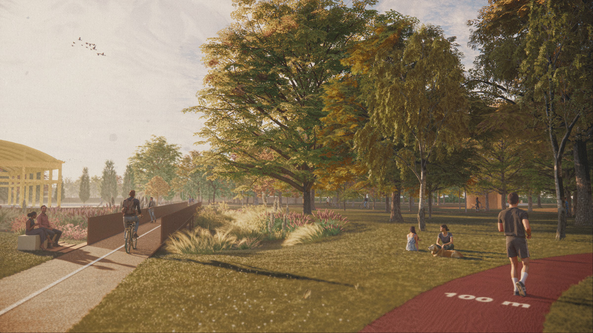parco urbano ex caserma Monte Pasubio rain garden
